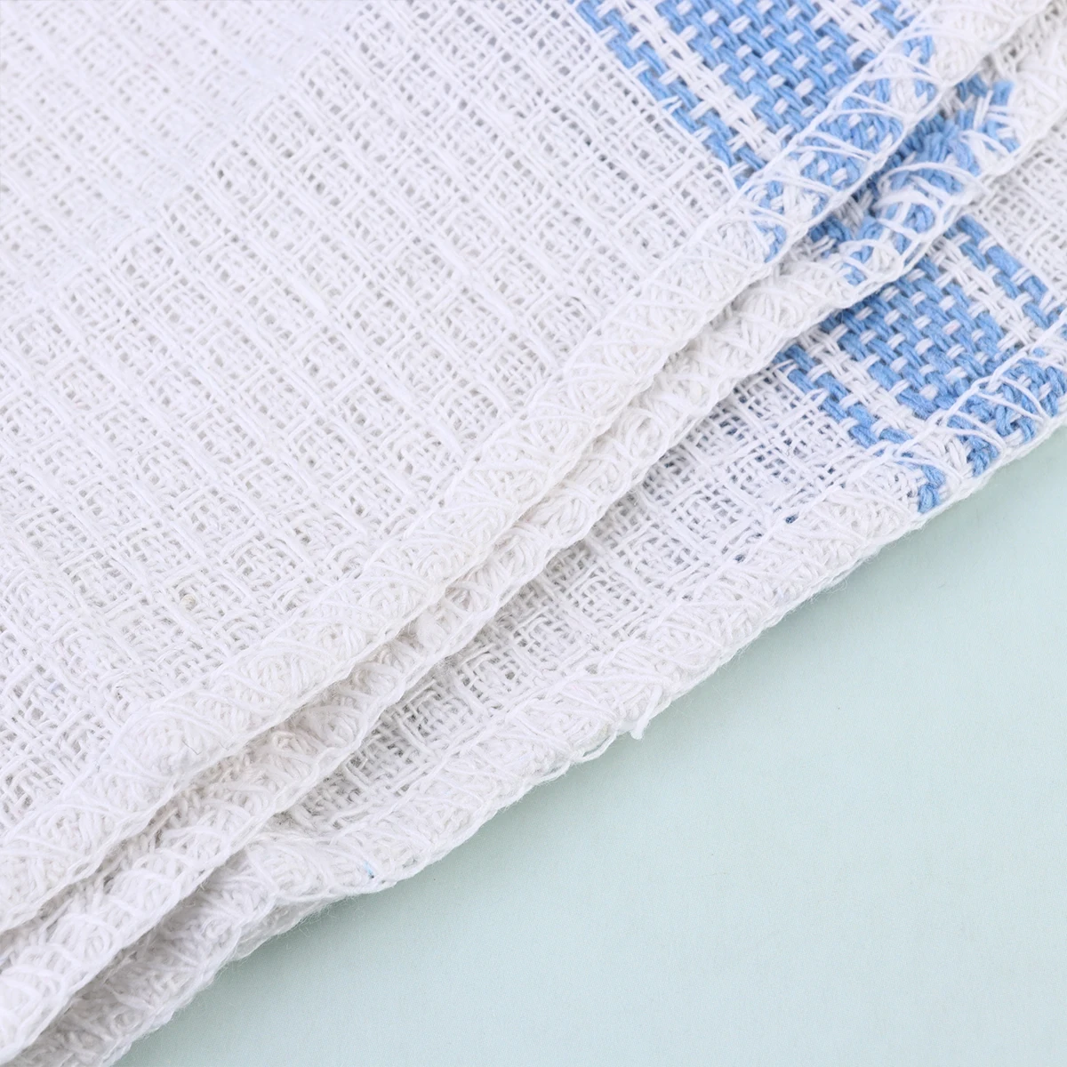 

8PCS Premium Cotton Wafer Grid Tea Towels High Absorbency Strong Detergency Multi Purpose Kitchen Cleaning Cloth Dish Rag