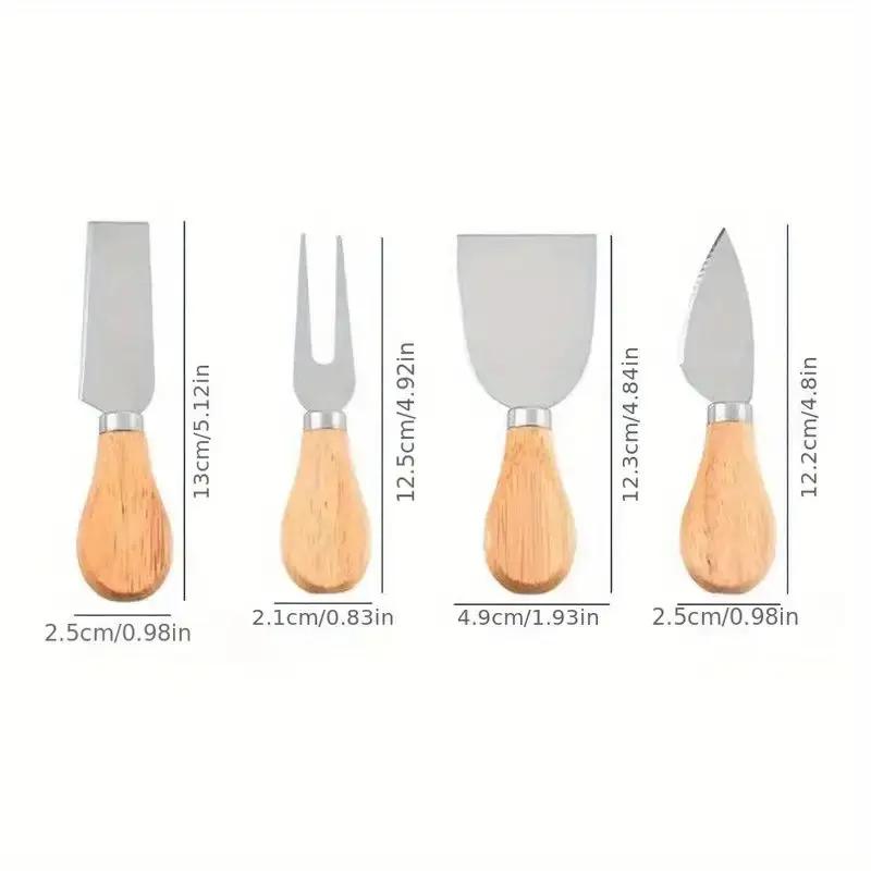 Bambus Käse brett Set mit Käse messer tragbare Outdoor-Teller Hotel Restaurant Dekoration Zubehör Party Tablett Sets