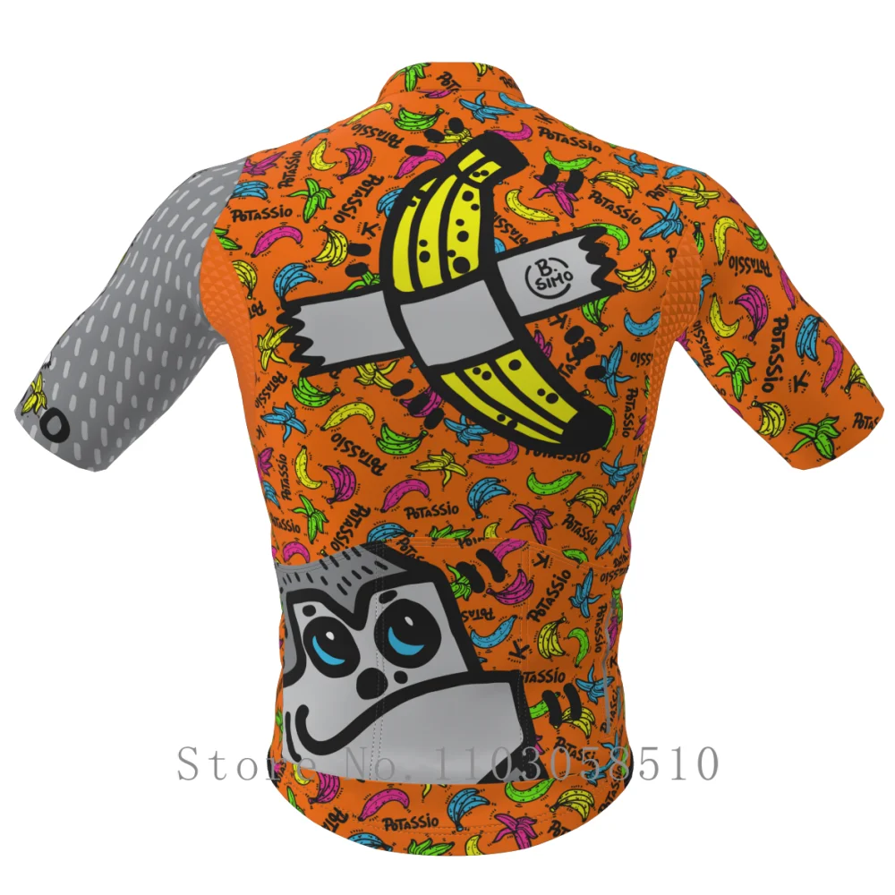 

Slopline Men's Cycling Jersey PRO Team Quick Dry Breathable Man Cycling Maillot Durable Cycling Clothes Pink pig For Men UPF50+