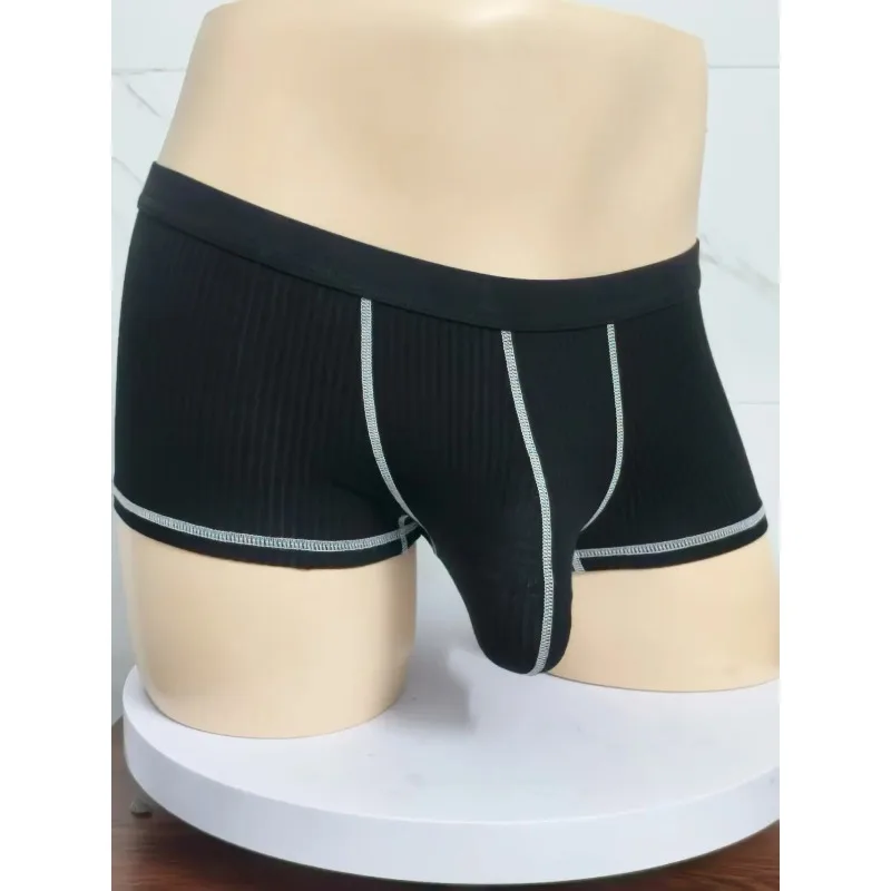 Men Bulge U-shaped Large Pocket Underwear Super Tight Small Boxer Shorts Sexy Accessories for Gay Sexy Underpants Erotic 3