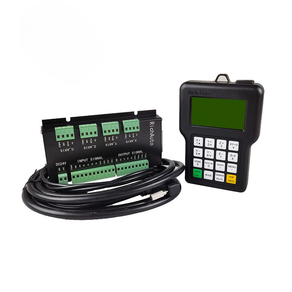 CNC Controller Richauto DSP A11E A18E  3Axis 4Axis USB Remote Control System, Supports Multi-Head Replacement and G Code