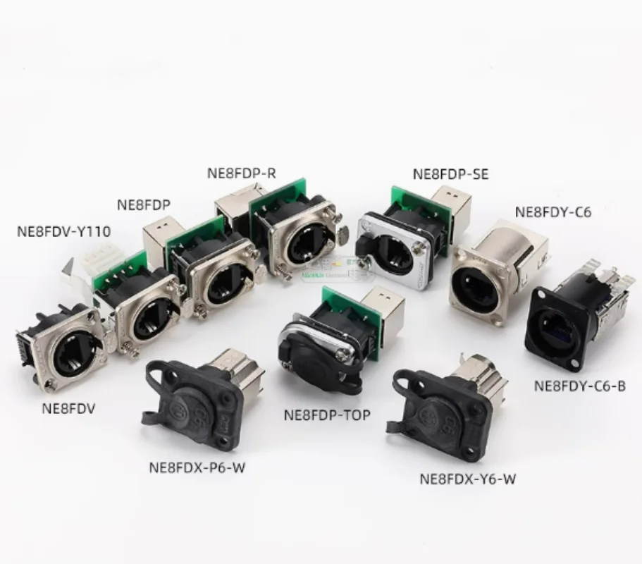 

2 шт. NE8FDP Network RJ45 пятиклассная супер шестипанельная установка двусторонняя док-розетка