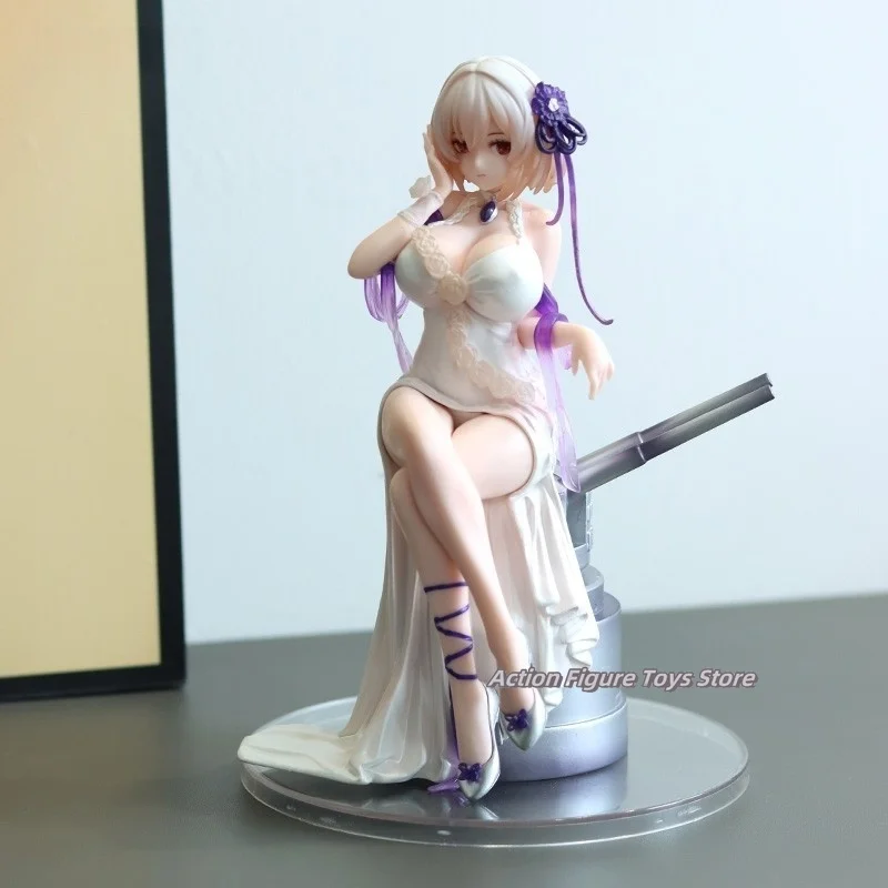 

Cute beauty 20cm Azur Lane Anime Figure Sirius Dream Technology White Rose Chinese Wave PVC Figure Action Toys Collectable Doll
