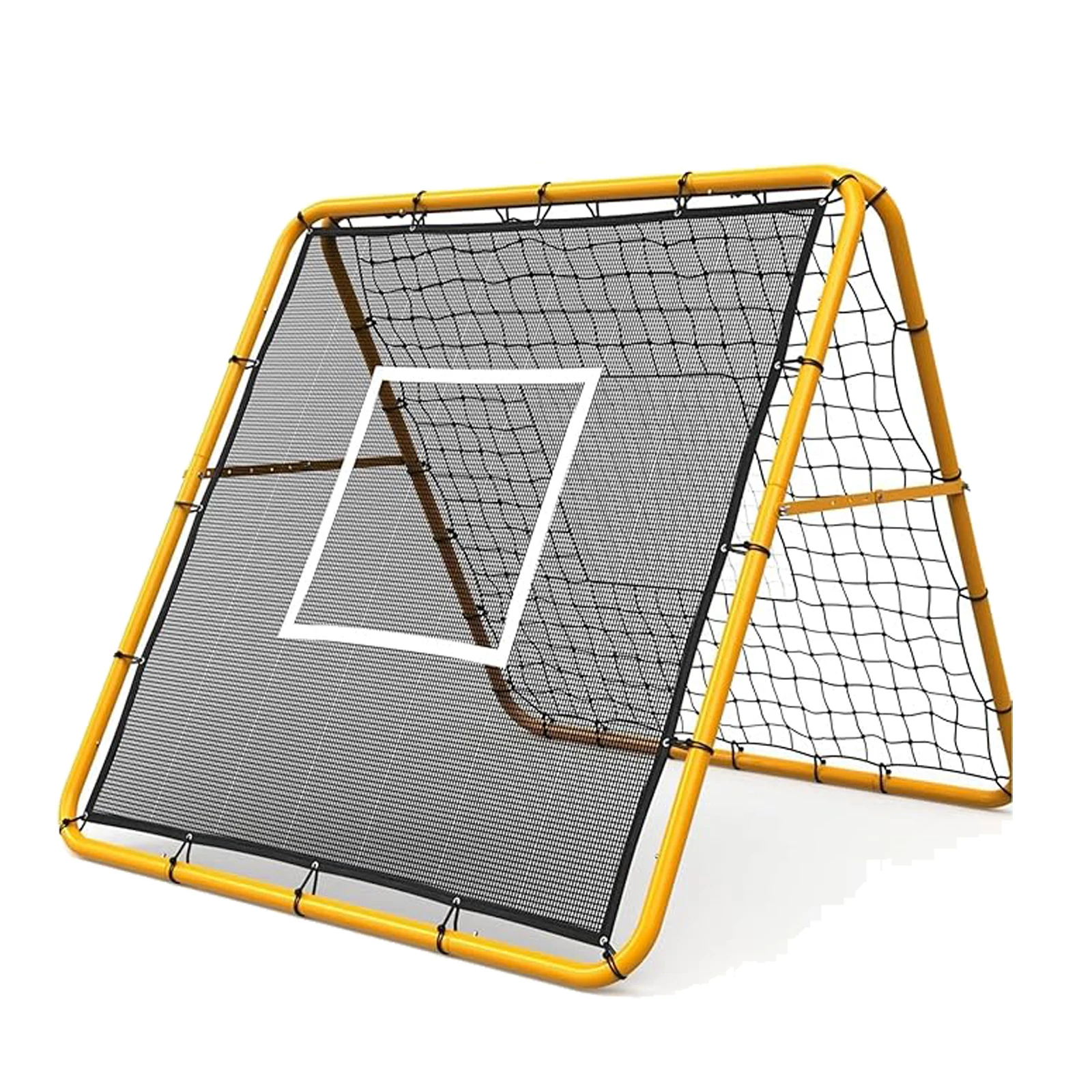 

Double-Sided Soccer Rebounder Net, 120cm Pitchback Baseball Softball Rebounder, Adjustable Multi-Sport Rebounder Net