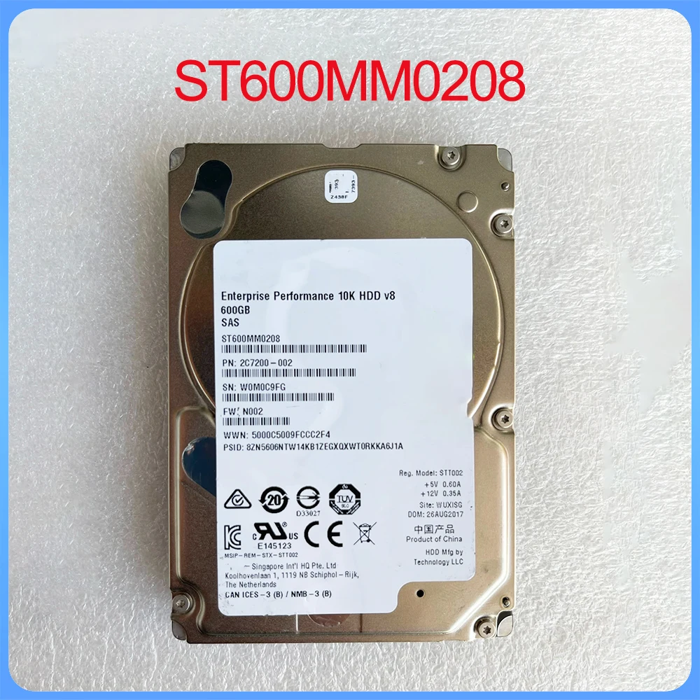 For Seagate ST600MM0208 600G 2.5 Inch 10K 12GB SAS Server Hard Disk