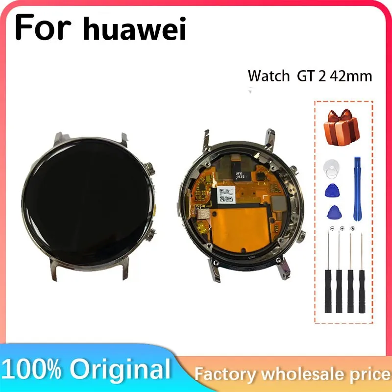 For HUAWEI Watch GT 2 LCD display + touch screen GT2 42mm LCD For HUAWEI Watch GT 2 DAN-B19 LCD display AMOLED display 42mm