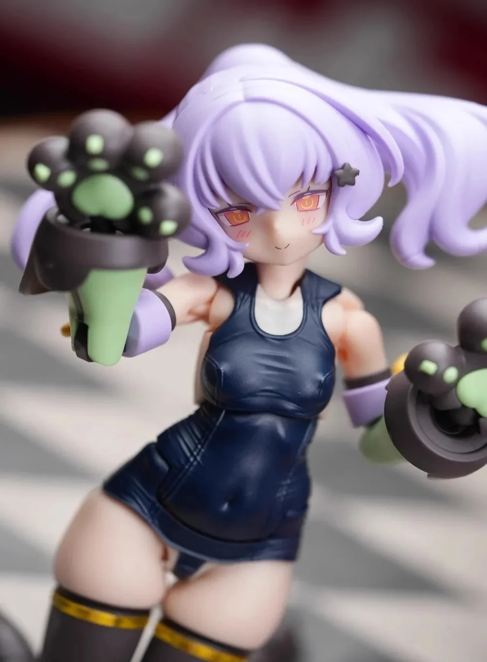 Em estoque sh 1/12 mu083 soldado deusa dispositivo resina gk puni mofu gato coelho maiô modificação modelo de brinquedo de alta qualidade