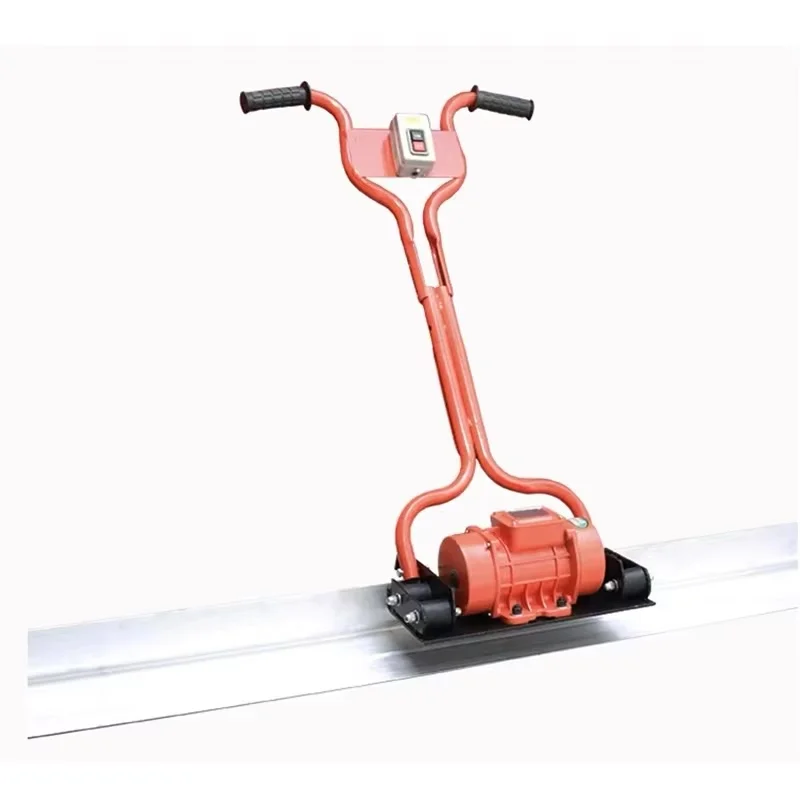 220V 380V Electric Rechargeable Vibration Leveling Ruler Concrete Floor Road Cement Polishing Finishing Rubber Making Machinery