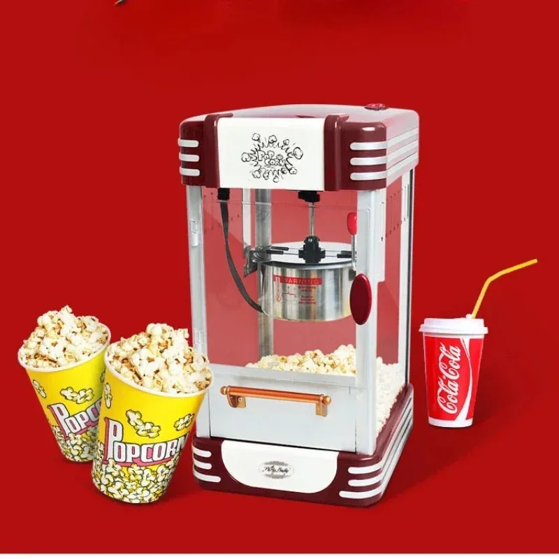 Full-Automatic 220V Popcorn Machine Small Commercial Stall Dedicated Mini Popcorn Machine Аппарат Для Попкорна