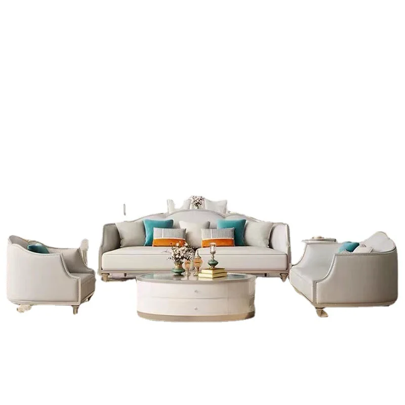 

American light luxury sofa simple living room small apartment fabric