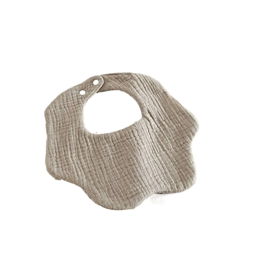 

Нагрудники для сладкого кормления противvomiting, хлопковая пряжа в форме цветка, детские хлопковые нагрудники в горошек, детские слюнявчики принцессы с круглым вырезом