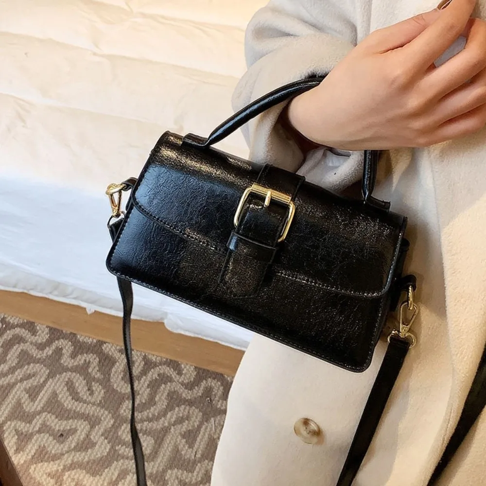 

Versatile Handbag Korean PU Crossbody Bag Square PU Leather Korean Underarm Bag Versatile Solid Color Women Shoulder Bag Outdoor