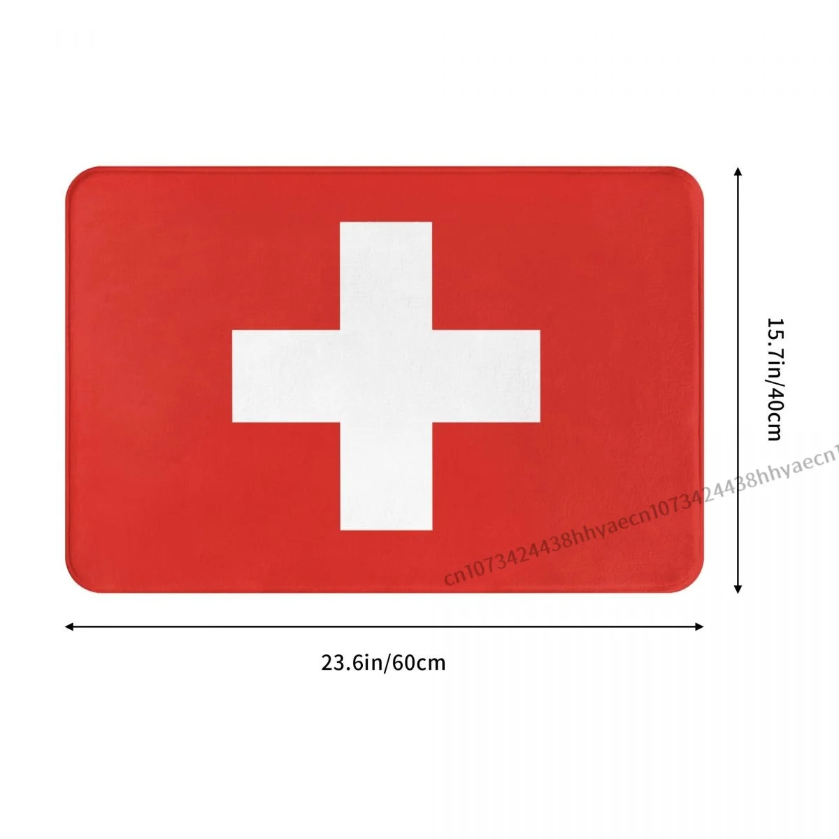 National Flag Non-slip Doormat Switzerland Face Bath Bedroom Mat Welcome Carpet Flannel Modern Decor