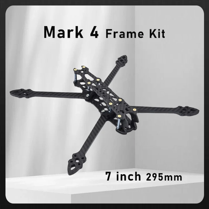 

Mark 4 7inch 295mm with 5mm Arm Thickness Quadcopter Frame 3K Carbon Fiber for 7" FPV Freestyle RC Racing Drone Frame Kit