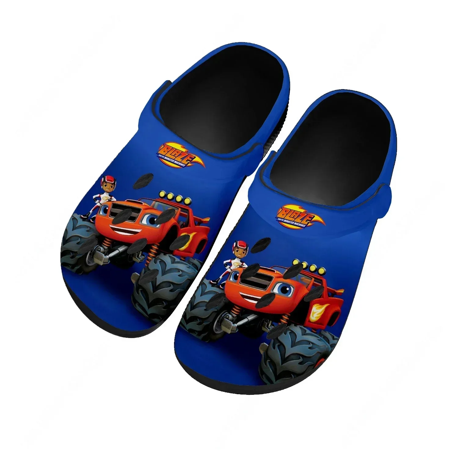 

Водные сандалии Blaze and the Monster Machines для мужчин и женщин, сабо для дома и сада, индивидуальные сандалии, пляжные дышащие тапочки с отверстиями