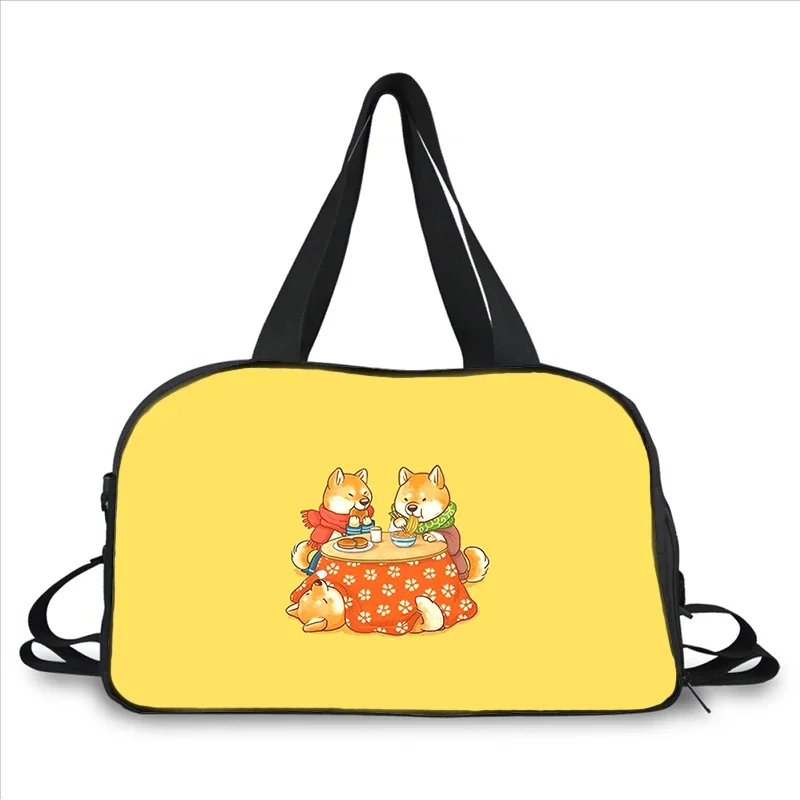 cartoon schattige hond 3D-printen modetrend draagbare multifunctionele messenger bag reistas met grote capaciteit