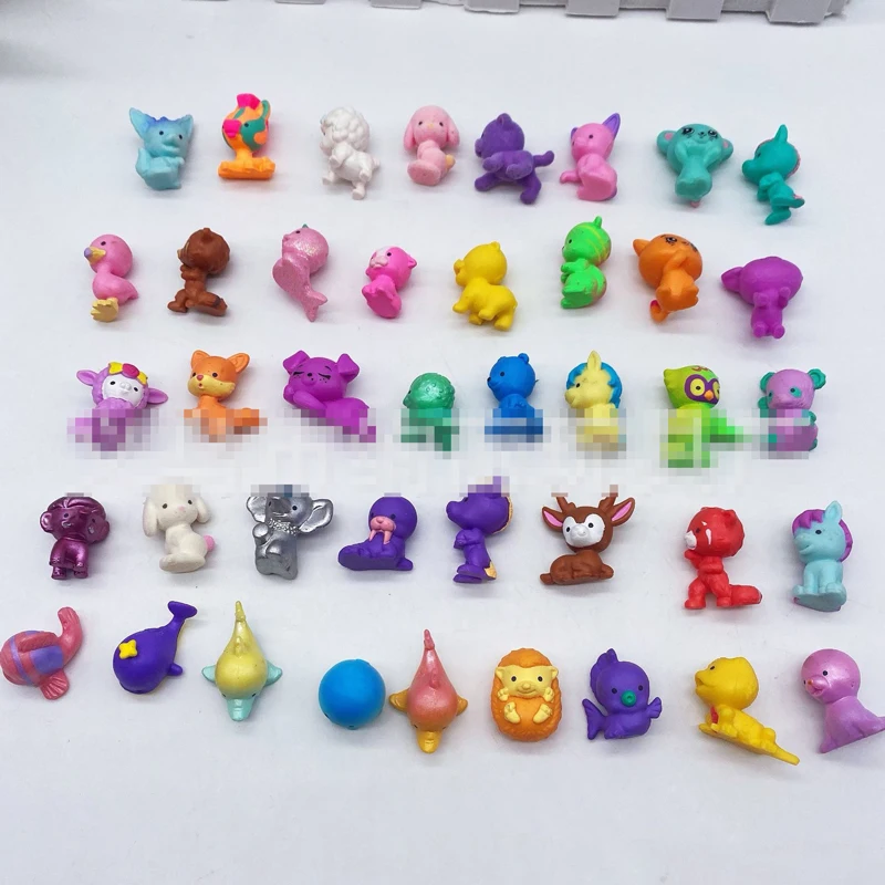 10-100Pcs Original Twozie Pets Animals Figure Model Figurine Limited Rare Collection Toy Gift For Kid Child