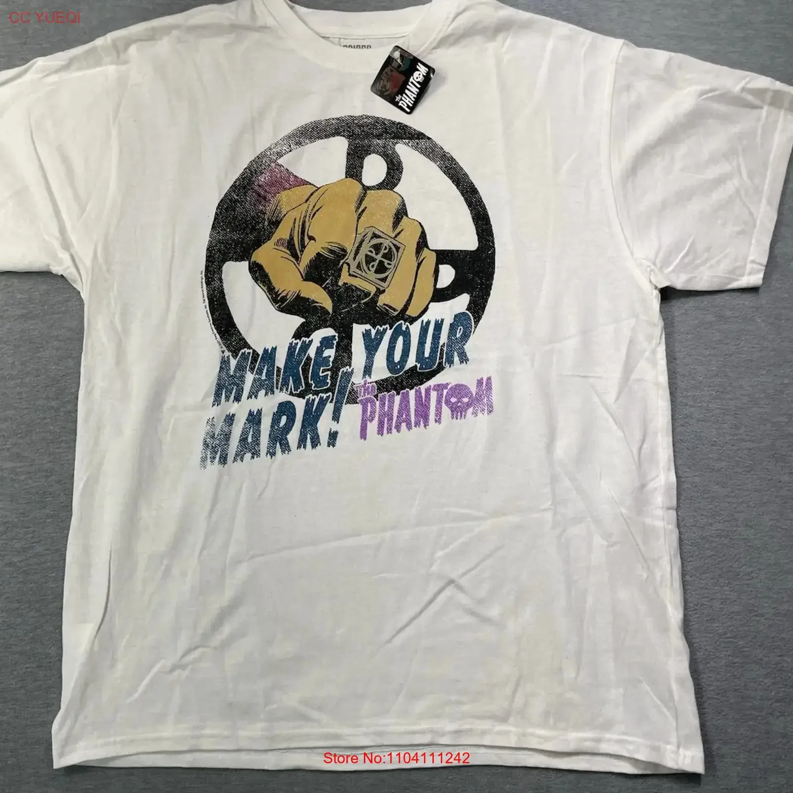 The Phantom Make Your Mark Men's T Shirt Brisco Brands XL vintage Washed Top For Everyday Wear Casual streetwear Soft Versatile
