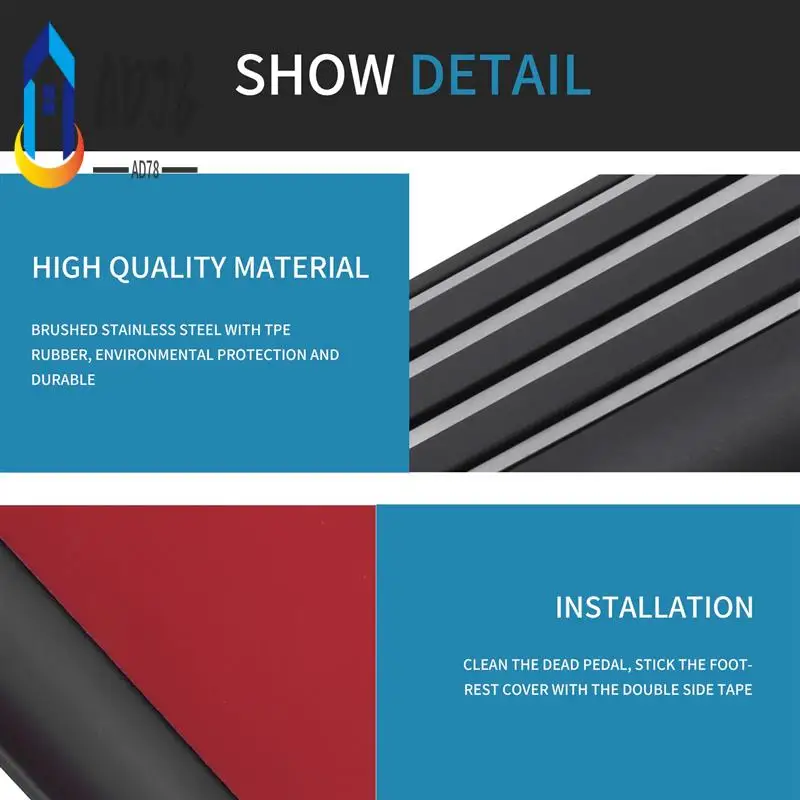 

AD78-Car Foot Rest Dead Pedal Cover For Land Rover Discovery 5 Range Rover Sport