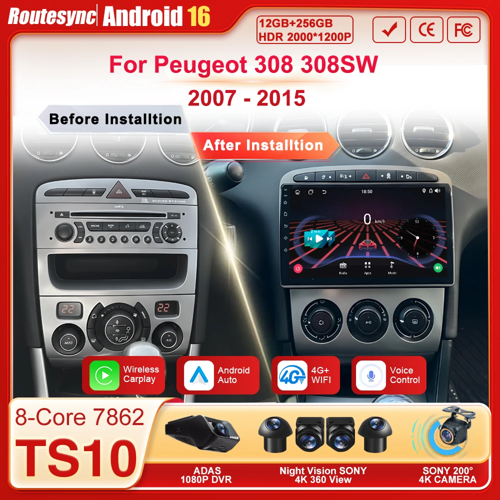 For Peugeot 408 For…