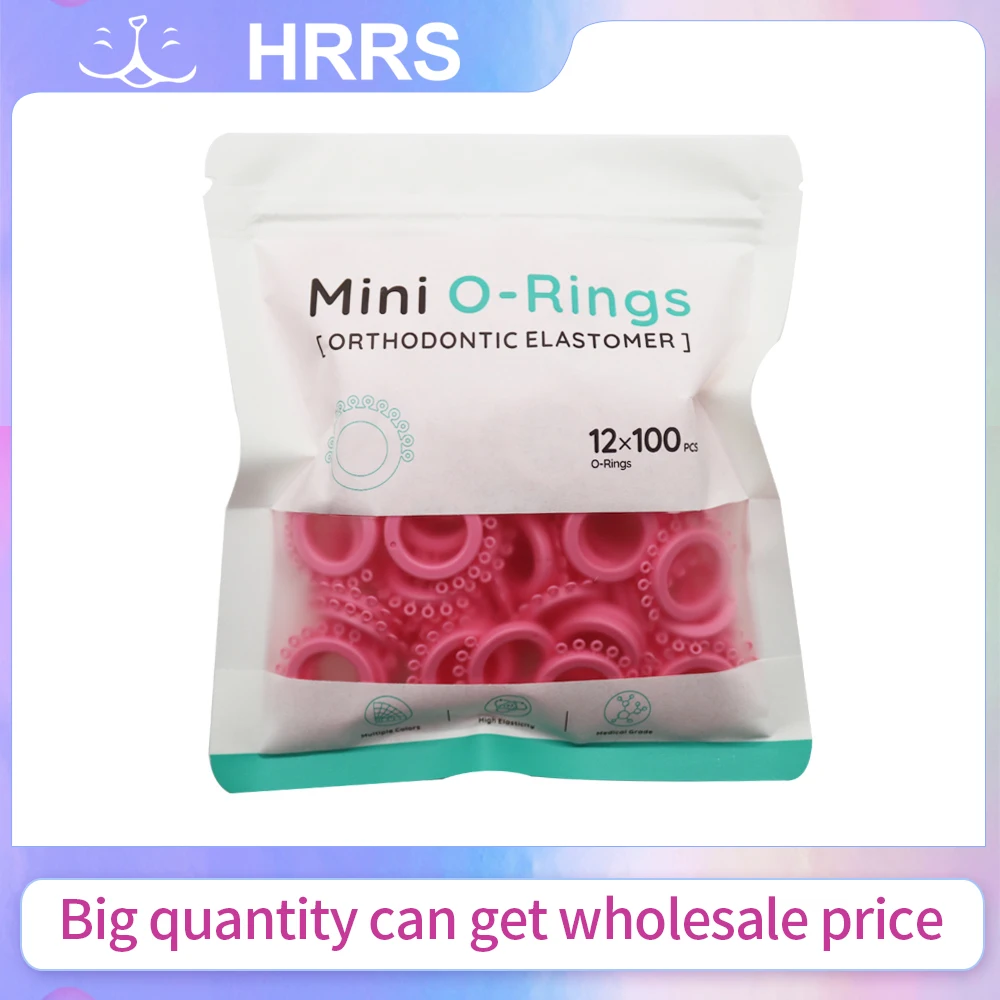 HRRS 100pcs/20pcs Mini Elastic Ligature Tie For Dental Braces Rubber Elastic Mini O Ring