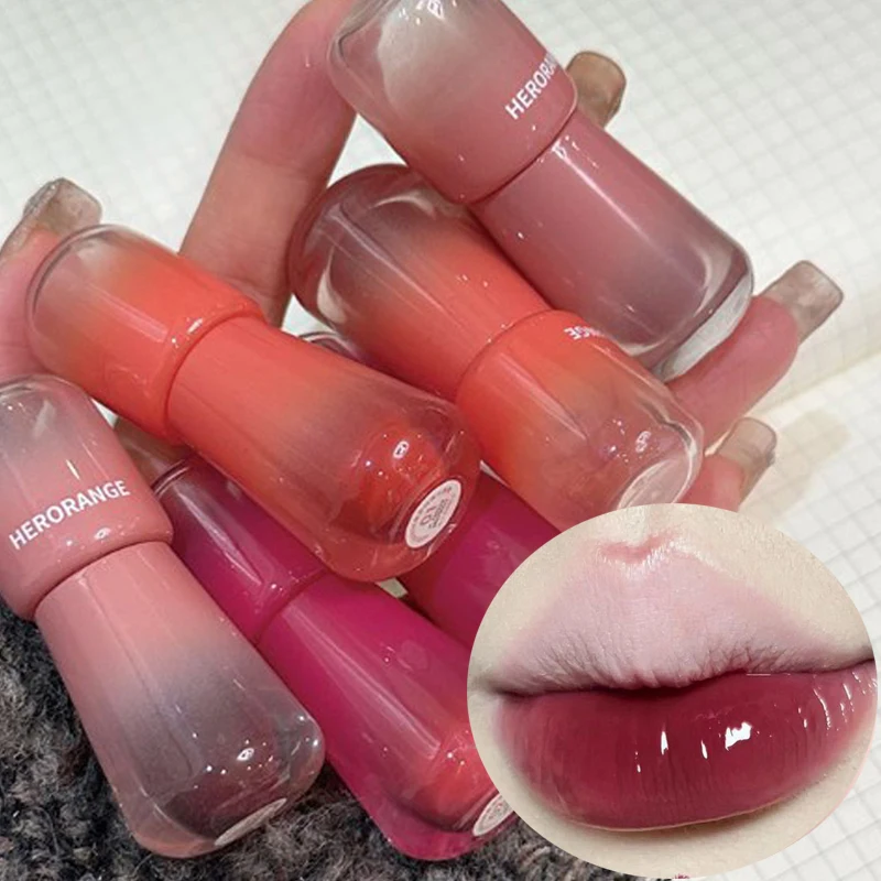 Waterlicht Spiegel Lip Glazuur Blijvende Gehydrateerde Gelei Vloeibare Lippenstift Waterdichte Antiaanbakbeker Lipgloss Koreaanse Make-Up Cosmetisch