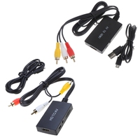 to HDMI-comaptible Adapter RCA Composite Video Converter forXbox/for PS