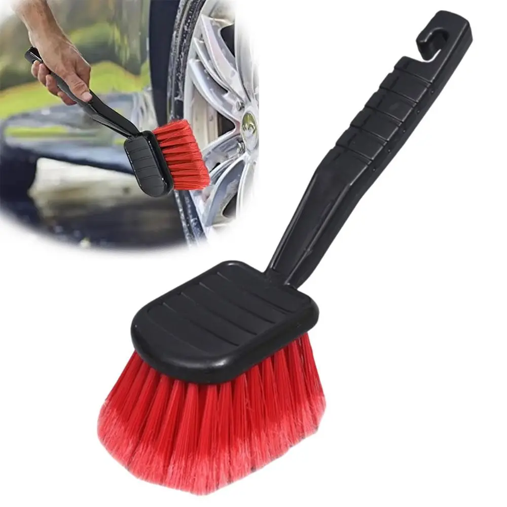 High-quality PPT Bristles Car Wash Brush Ergonomic Design Effective Water Absorption Wheel Maintenance Brush Gentle Cleaning