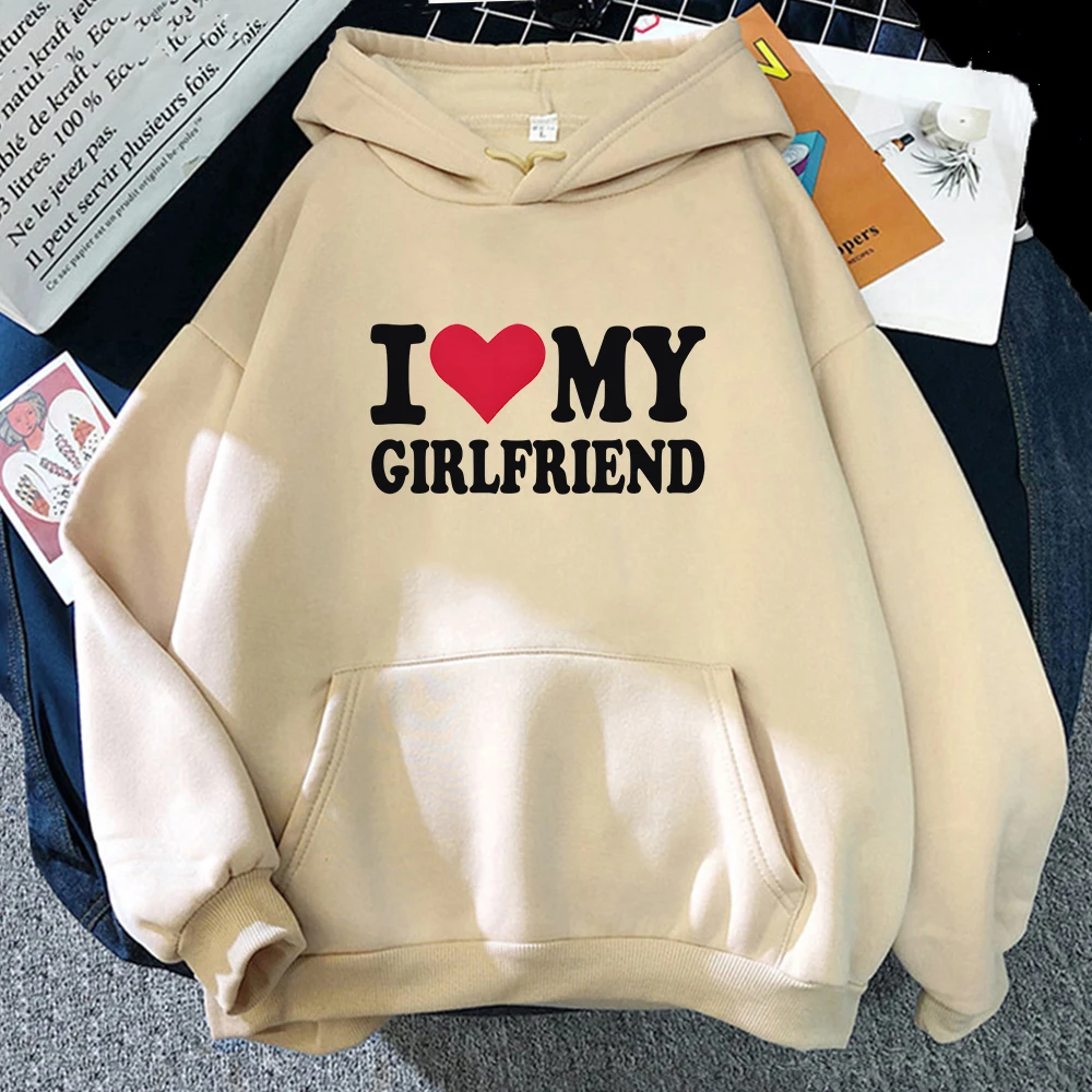 

Толстовки с капюшоном I Love My Girlfriend Boyfriend Wife Husband Mom Dad Son Daughter Sister Brother Cat Dog для мужчин/женщин