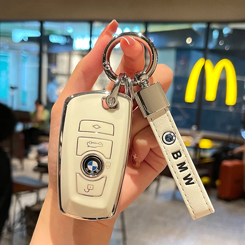 

TPU Car Key Case Cover Bag For BMW 530i 550i 320i 1 2 3 4 5 Series 118i 225i M240i F20 F21 F30 F31 F25 F01 F02 Auto Accessories