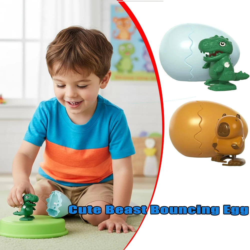 Wind Up Walking Duck Toy Hatching Egg Animal Model Assembly Fun Educational Creative Gift for Kids Boys Girls Early Learning Toy