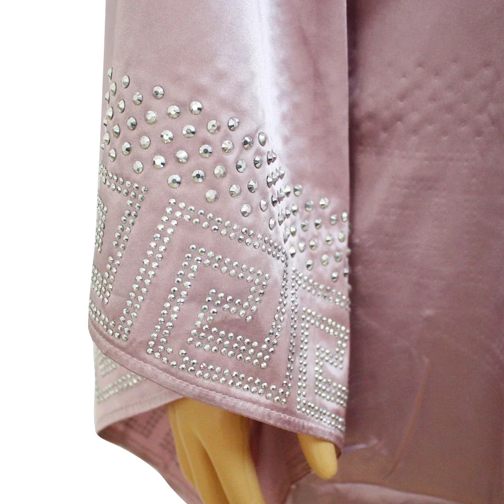 Африканские платья для женщин, осень 2023, женская одежда, женский халат с бриллиантами, макси-платье с длинными рукавами, мусульманское платье высокого качества