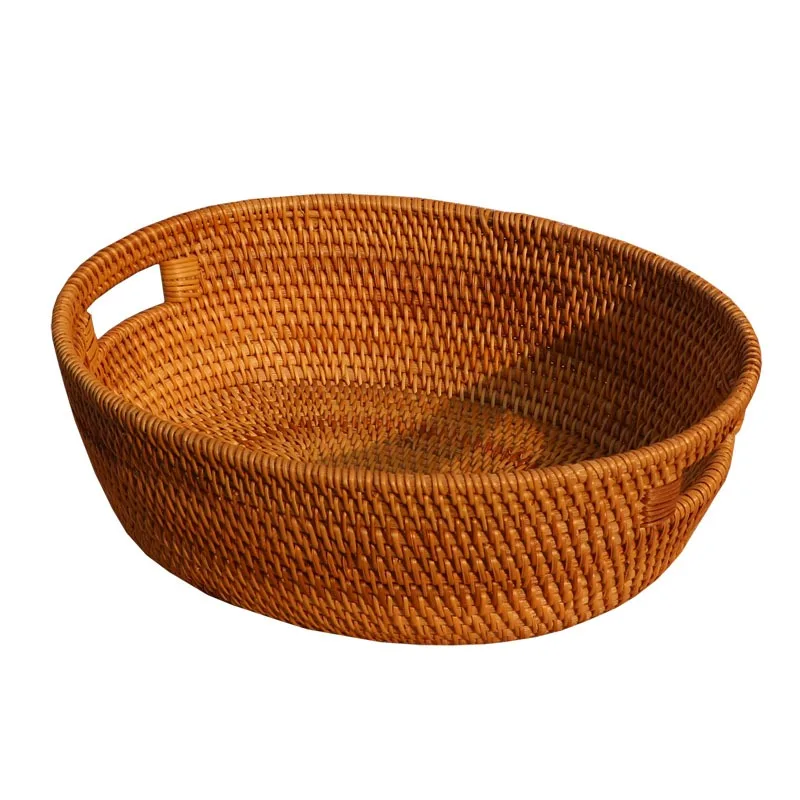 For Fruit Basket Rattan Coffee Table Fruit Plate European Style Living Room Creative Home
