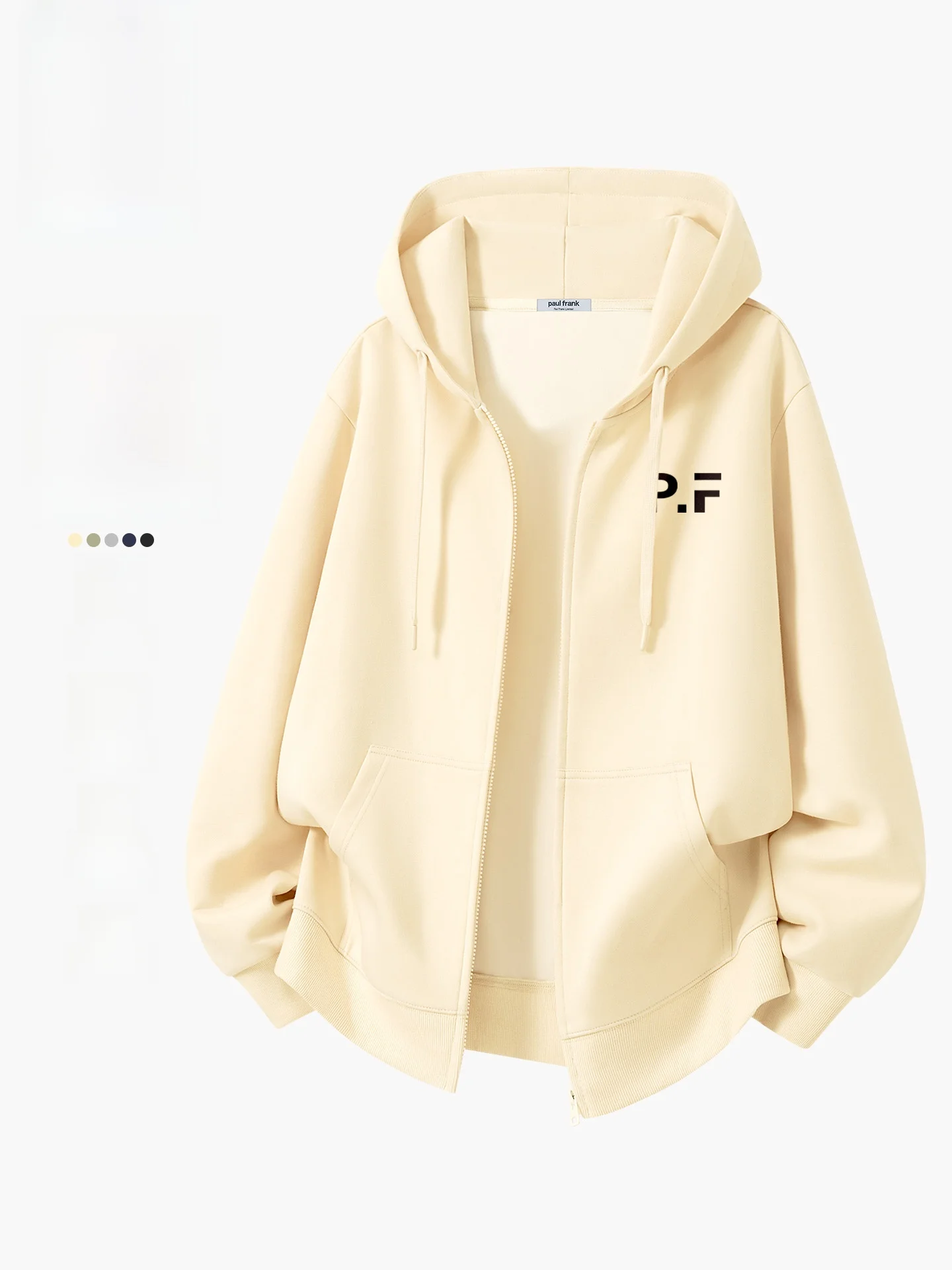 

Heavyweight American Casual Hooded Open Cardigan Sweatirt Men's Vintage Letter Jaet Autumn Faion Streetwear