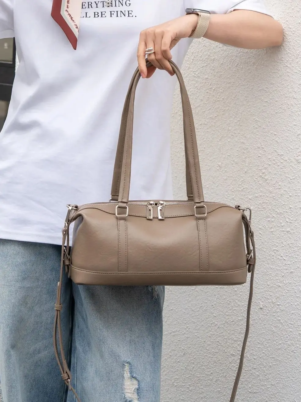 

Genuine Grade Women's Leather Handbag Luxury Designer Ladies Brand Cowhide Shoulder Top-handle Bags for Woman Underarm Bag 2026