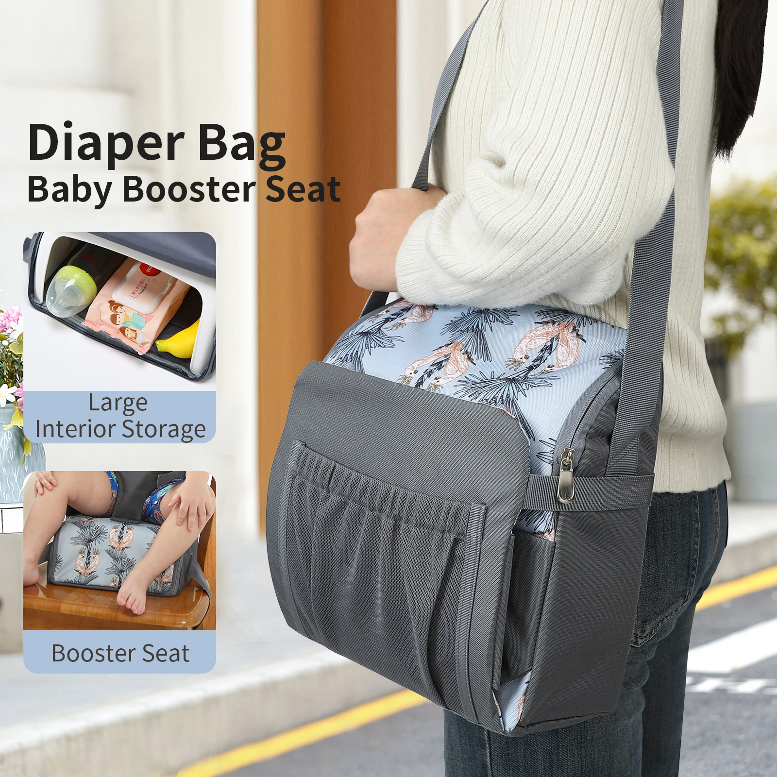 

Многофункциональная сумка для мамы на одно плечо, портативная подушка для увеличения высоты сиденья, детский обеденный стул, подушка для увеличения высоты