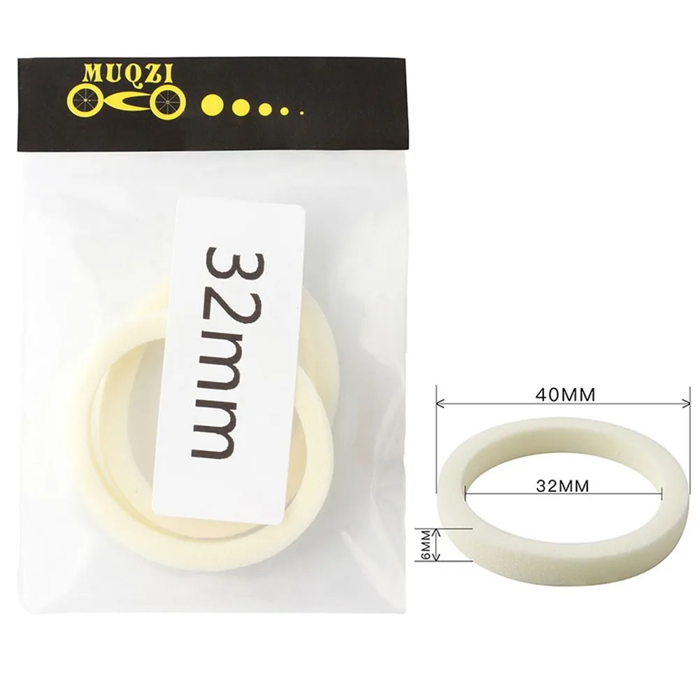 2Pcs Bike Bicycle Forks Sponge Foam Rings Oil Seal Dust Seal For RockShox- Magura- 30mm/32mm/34mm/35mm/36mm/38mm/40mm