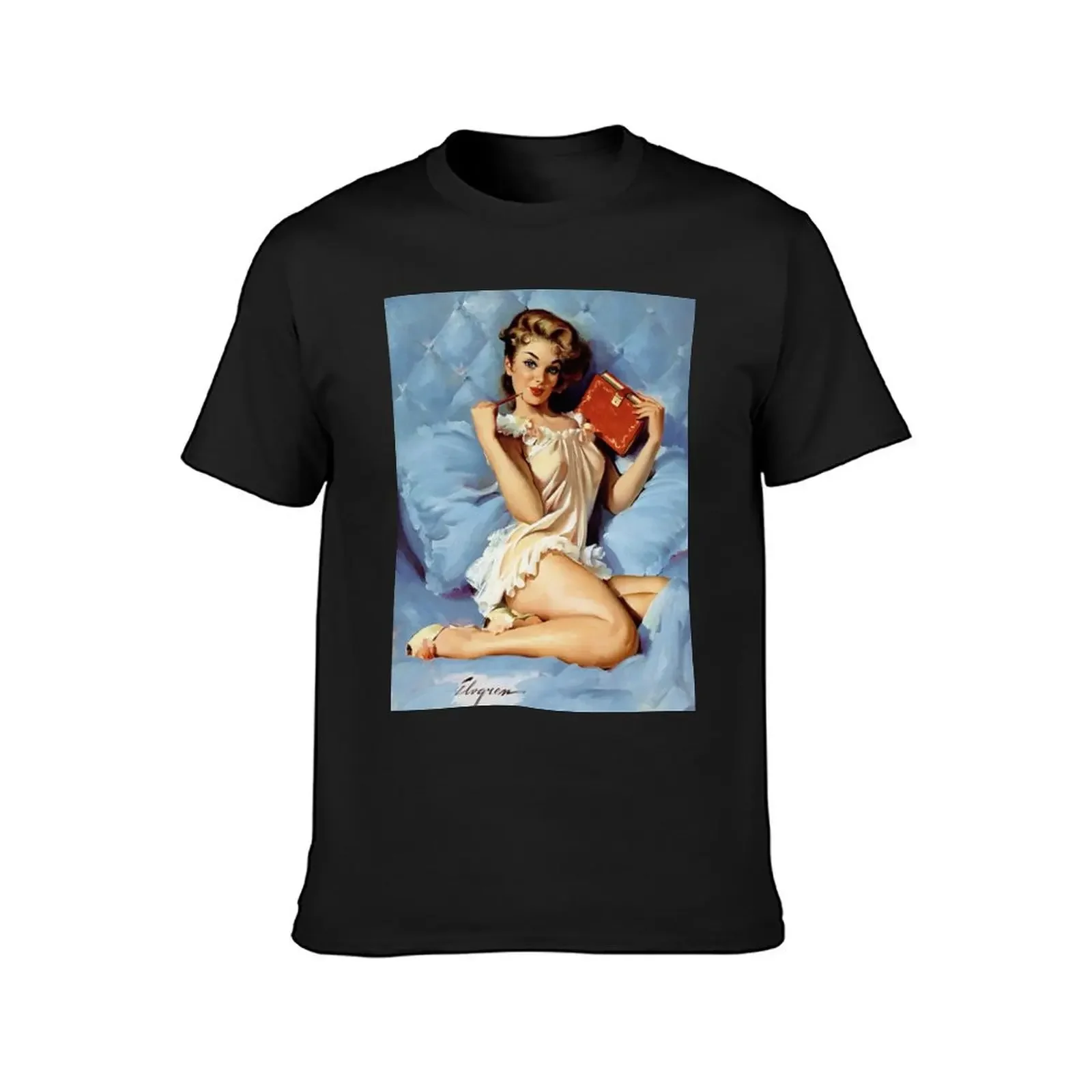 Pin-Up Girl - Elvgren - Vintage T-Shirt essential t shirt luxury t-shirt mens workout shirts