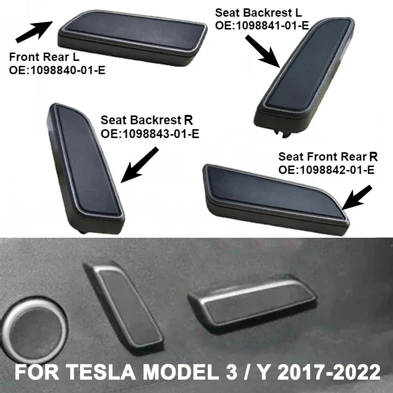 for Tesla Model 3/Y 2021-2023 Seat Forward Switch Button Driver Passenger Side Backrest Adjust Control Switch Knob 1098842-01-E