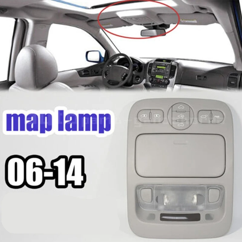 928214 Conjunto de luz de leitura de teto D100QW lâmpada de console suspensa para KIA Sedona 2006-2014 luz de teto