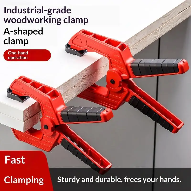 Heavy Duty A Type Nylon Spring Clamp 6 Inch High Tension Strong Grip Woodworking Tool for Home Handcraft Making
