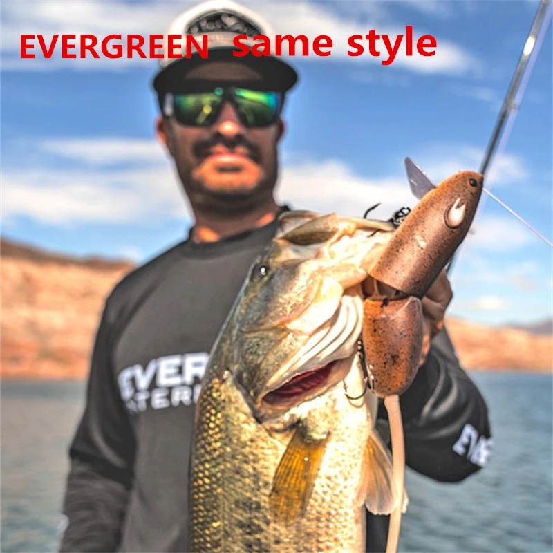 LURETV اليابان EVERGREEN نفس النمط سطح الماء الصحوة الطعم EG كبير ماوس السباحة الطعم متعدد القسم الأسماك Swinbait إغراء 15 جرام 9