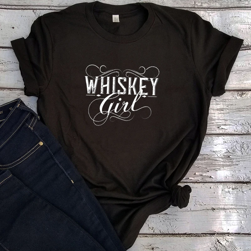 

Whiskey Girl Women's Shirt Festival 2022 Fashion Country Concert Tee Country Music Woman Tshirts Whiskey Drinking Graphic T XL