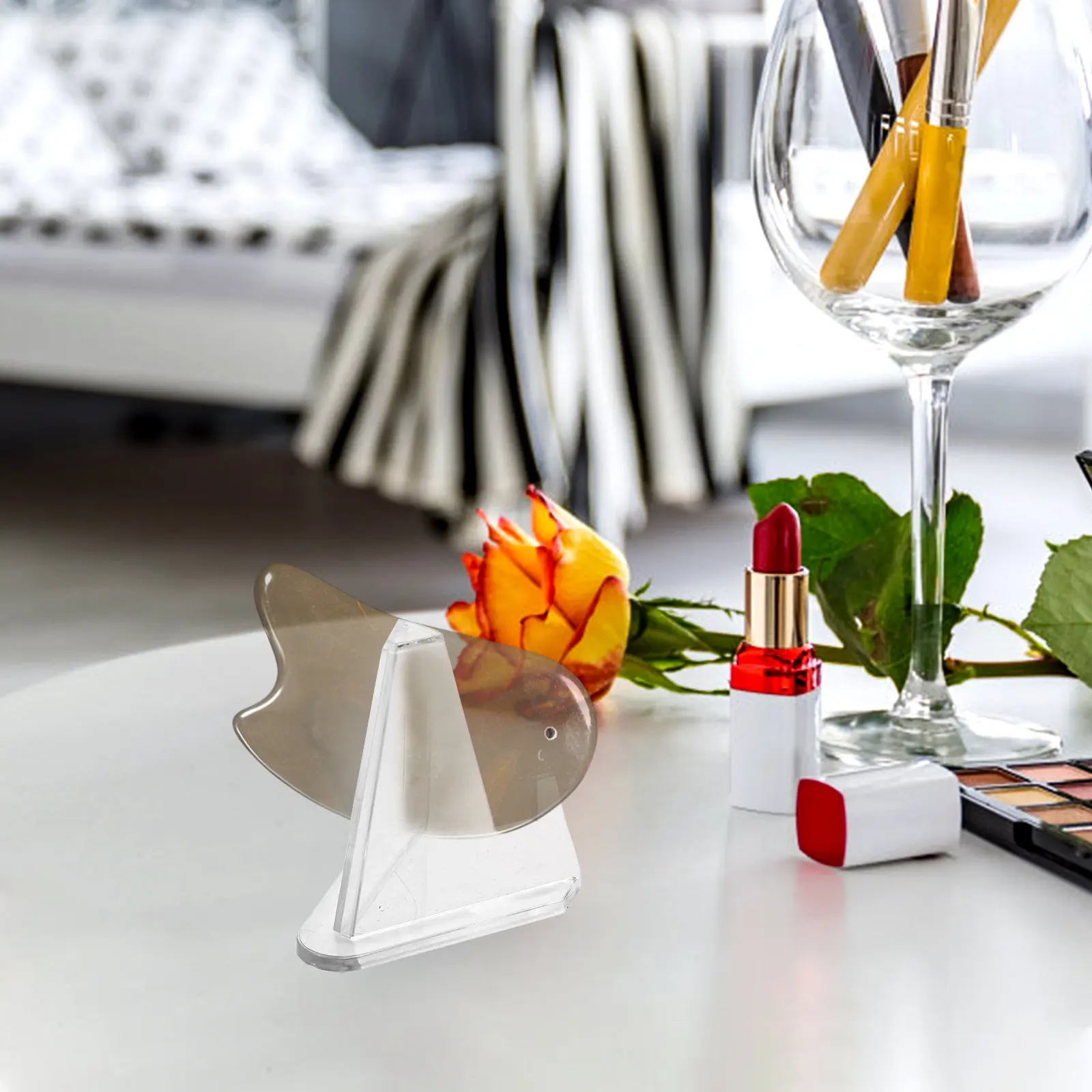 

3Pcs Desktop Scraping Board Display Holder Clear Plastic Massage Board Organizer Stand for Home Office Neat Storage and Easy