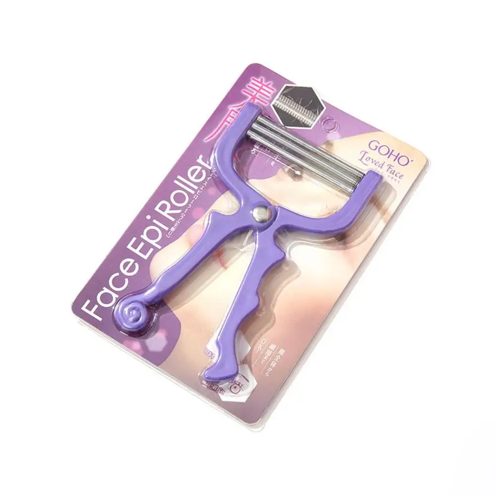 Handheld Safety Skin Care Hair Epilator Roller Spring Thread Depilator Facial Hair Remover Tool Spring Threading Stick