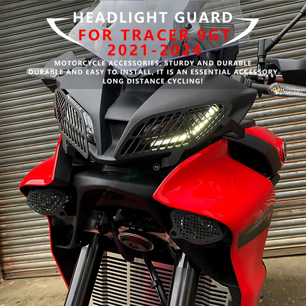 

MTKRACING For YAMAHA TRACER 9GT 2021-2024 Motorcycle Accessories Headlight Protector Grille Guard Cover Protection Grill