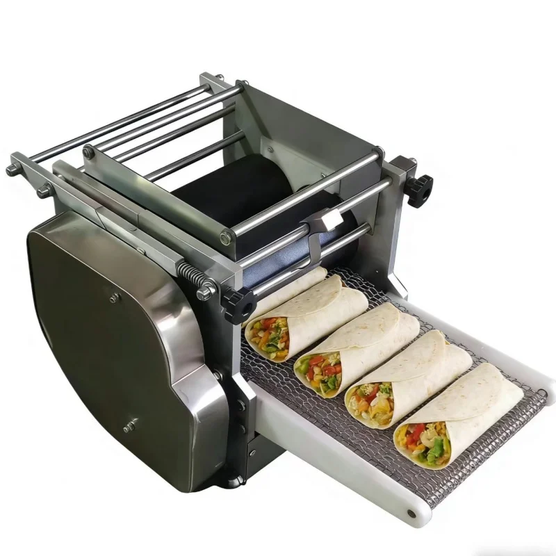 Commercial Lumpia Wrapper Machine | Automatic Mexican Tortilla & Roti Chapati Maker | Low Energy Consumption Flatbread  Machine