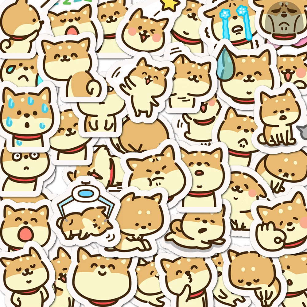 40 قطعة الكرتون لطيف شيبا Inu ملصقات كاملة DIY بها بنفسك مذكرات الكمبيوتر المحمول الهاتف الأمتعة سكيت الكتابة على الجدران الشارات ملصق هدية لعبة