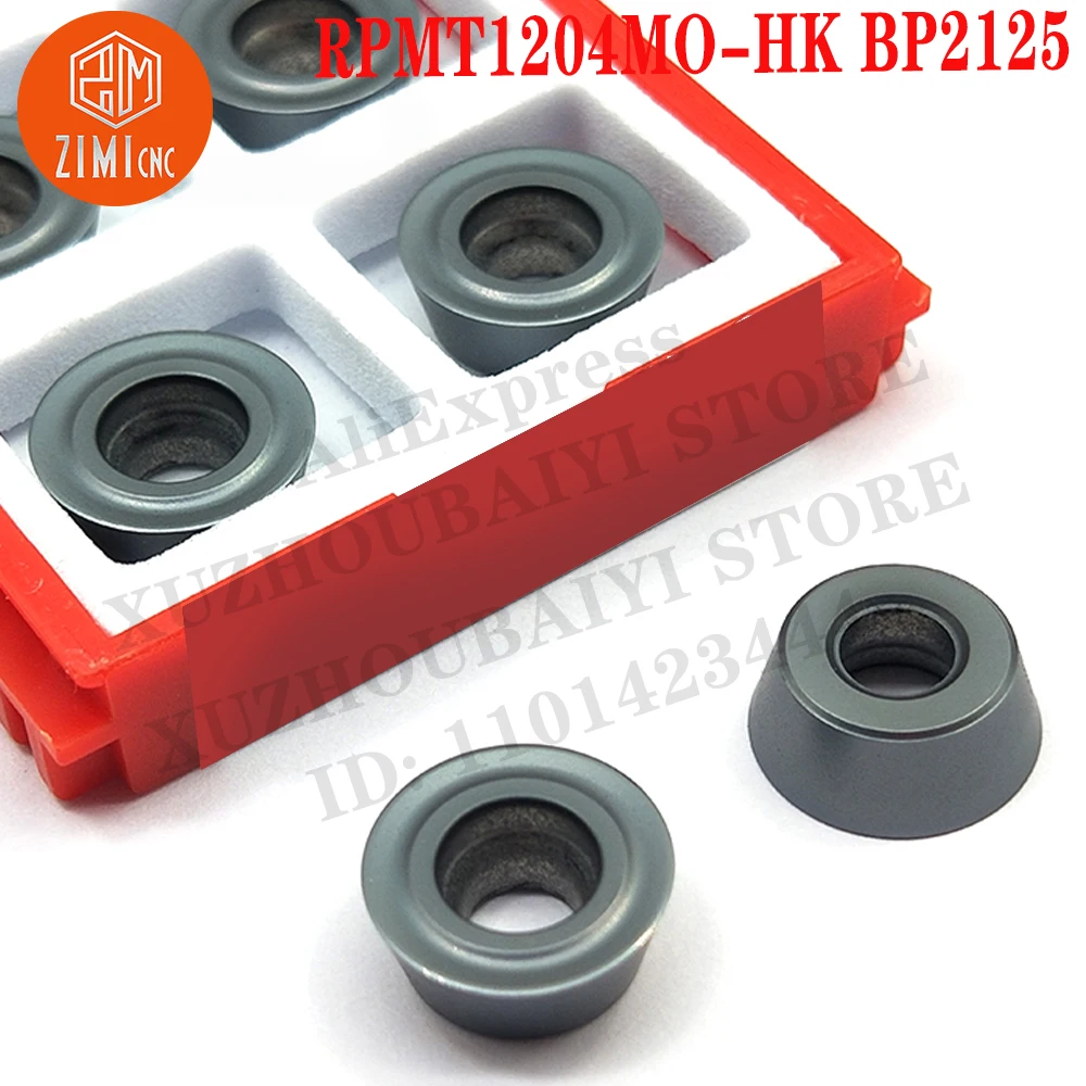 RPMT1204MO-HK BP2125 ار بي ام تي 1204 مو إدراجات كربيد أدوات إدراج الطحن أدوات CNC أدوات مخرطة معدنية إدراج قطع الطحن المستديرة