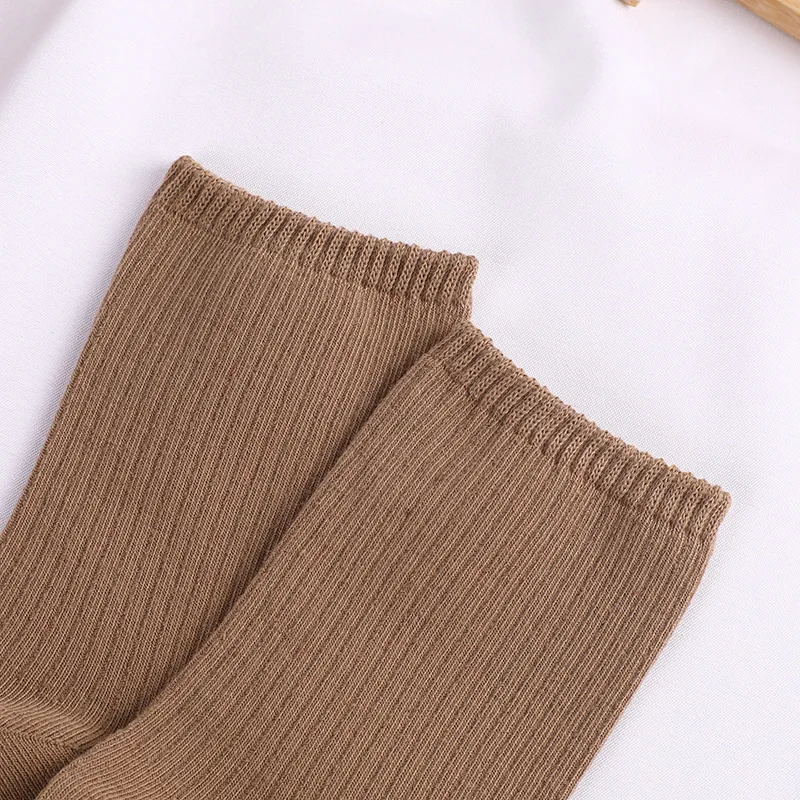 1 Pairs to 3 Pairs Autumn New Solid Color Mid Length Socks Versatile Casual Women Socks Home Floor Socks Sports Breathable Socks